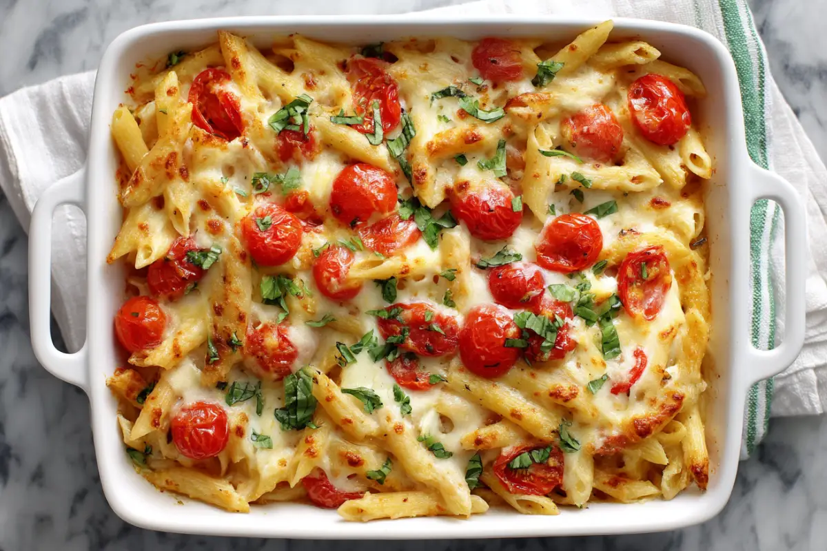 Caprese Pasta Bake