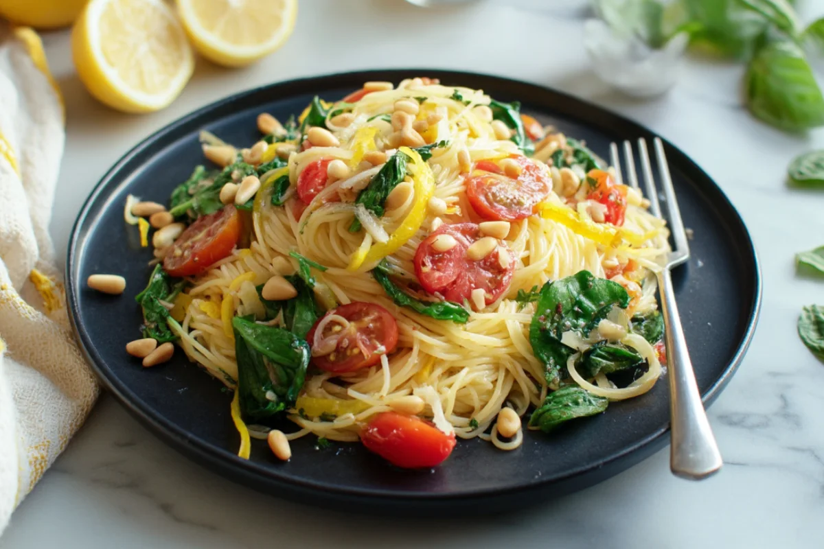 Lemon Capellini Pasta Salad
