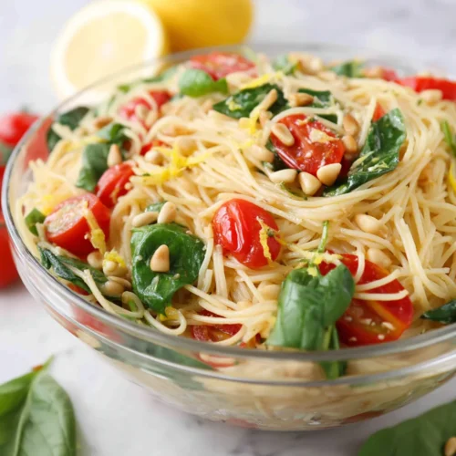 Lemon Capellini Pasta Salad