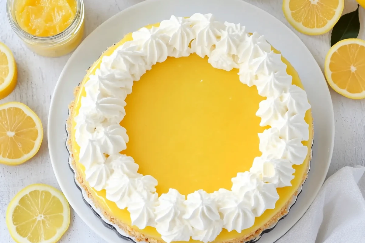 No-Bake Lemon Curd Cheesecake