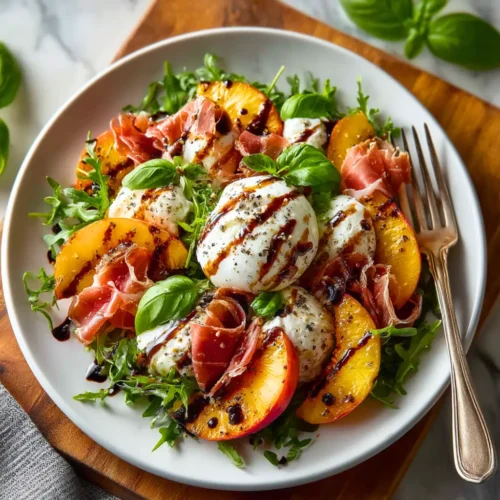 Peach Burrata Salad