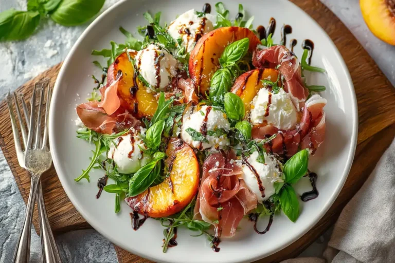 Peach Burrata Salad