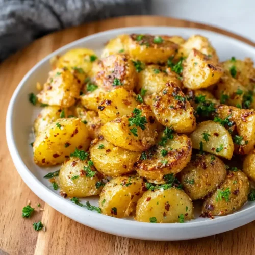 Roasted Garlic Parmesan Potatoes