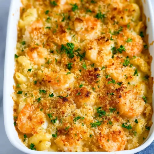 Baked Shrimp Mac and Cheese