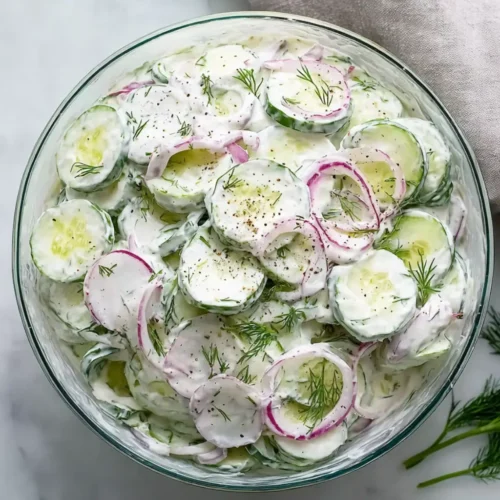 Creamy Dill Cucumber Salad