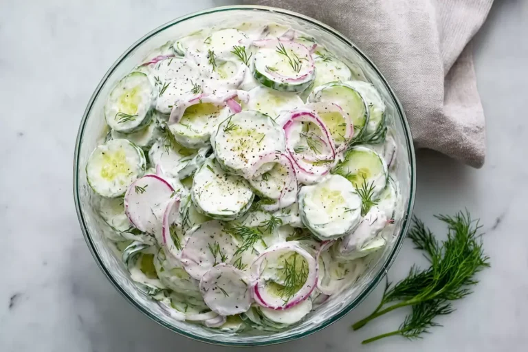 Creamy Dill Cucumber Salad