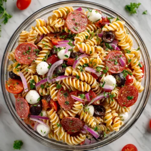 Pepperoni Pizza Pasta Salad