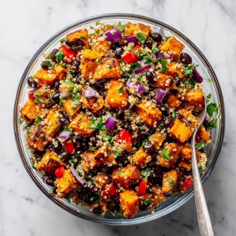 Roasted Sweet Potato Quinoa Salad