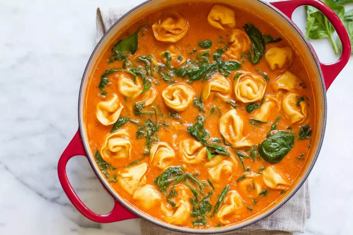 Creamy Tomato Tortellini Soup