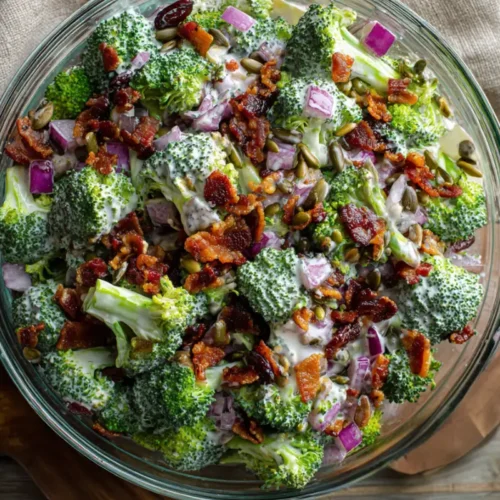 Broccoli Raisin Bacon Salad