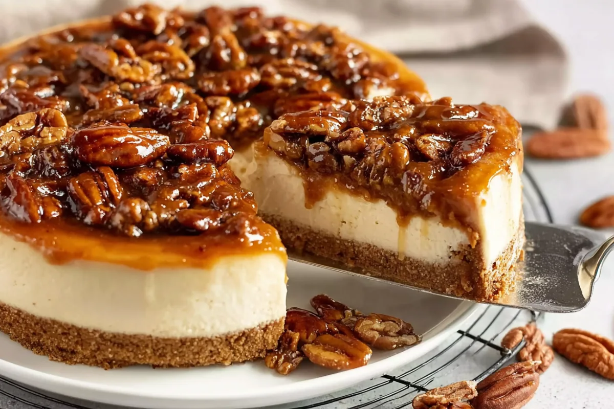 Caramel Pecan Cheesecake