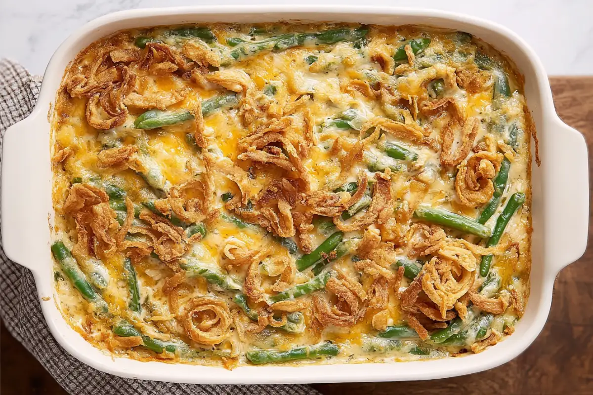 Cheesy Green Bean Casserole