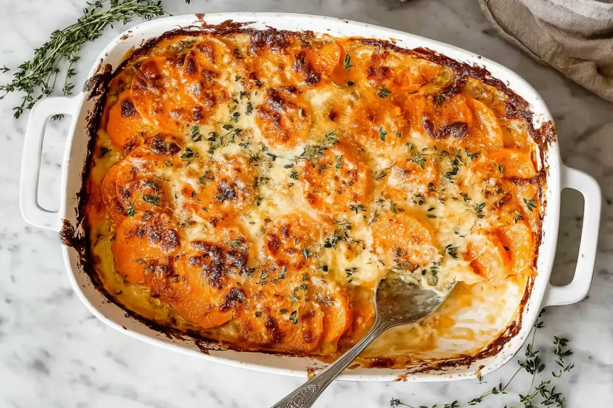 Sweet Potato Au Gratin