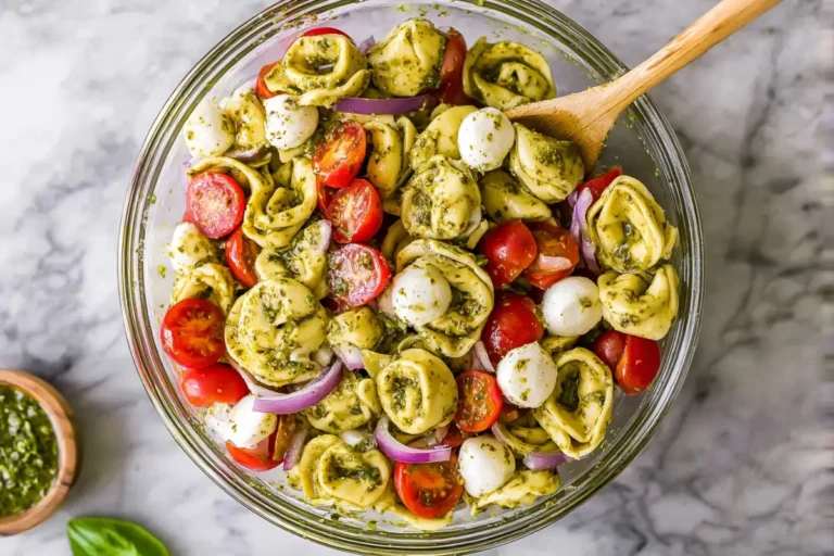 Pesto Tortellini Pasta Salad