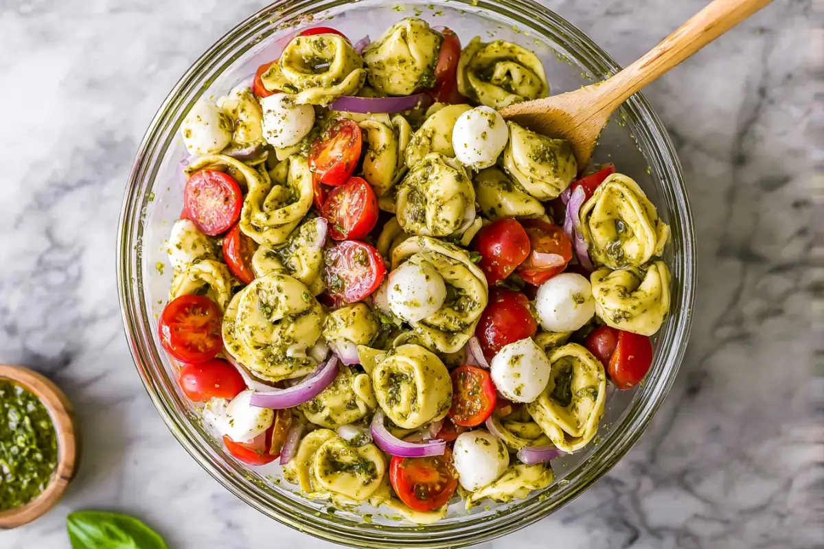 Pesto Tortellini Pasta Salad