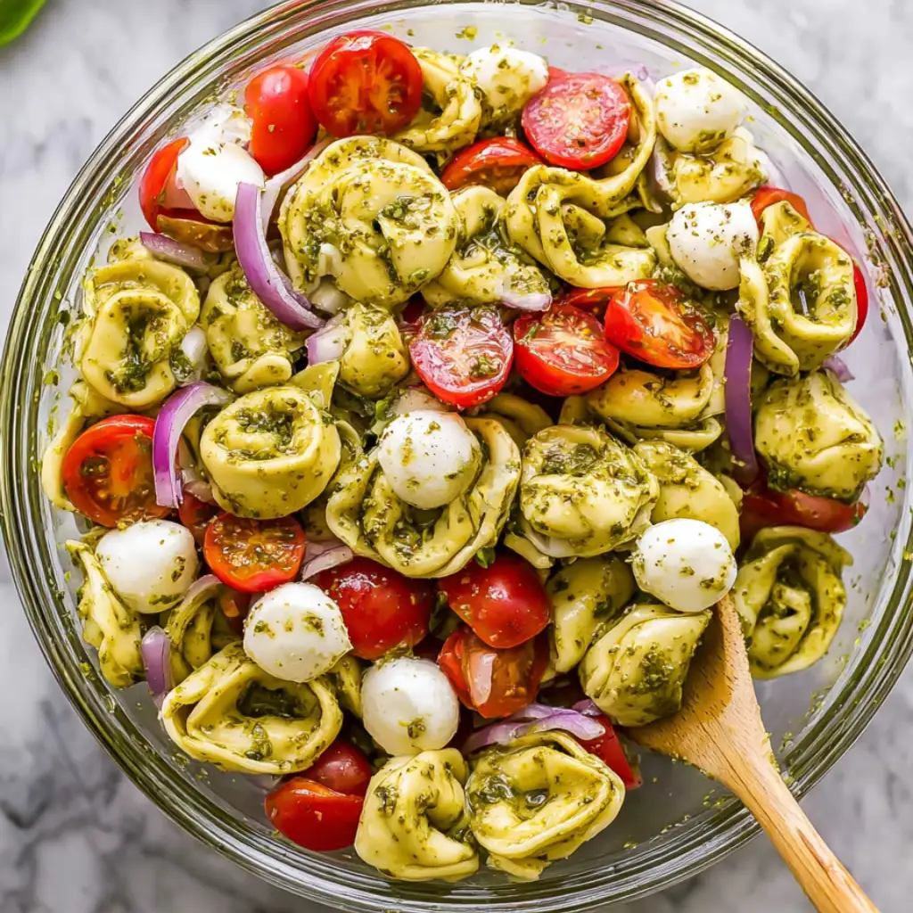 Pesto Tortellini Pasta Salad