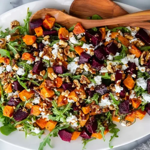 Roasted Beet Sweet Potato Salad