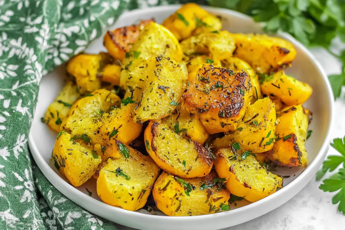 Roasted Patty Pan Squash