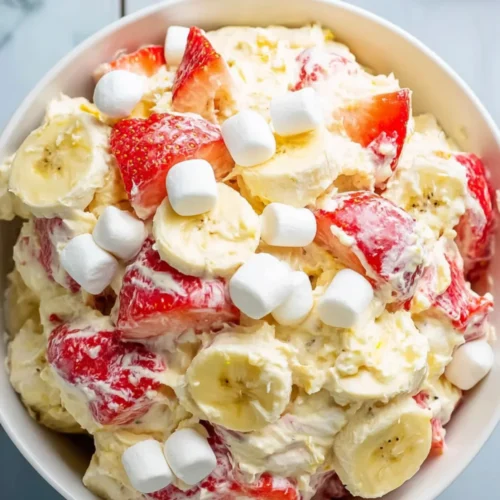 Strawberry Banana Cheesecake Salad
