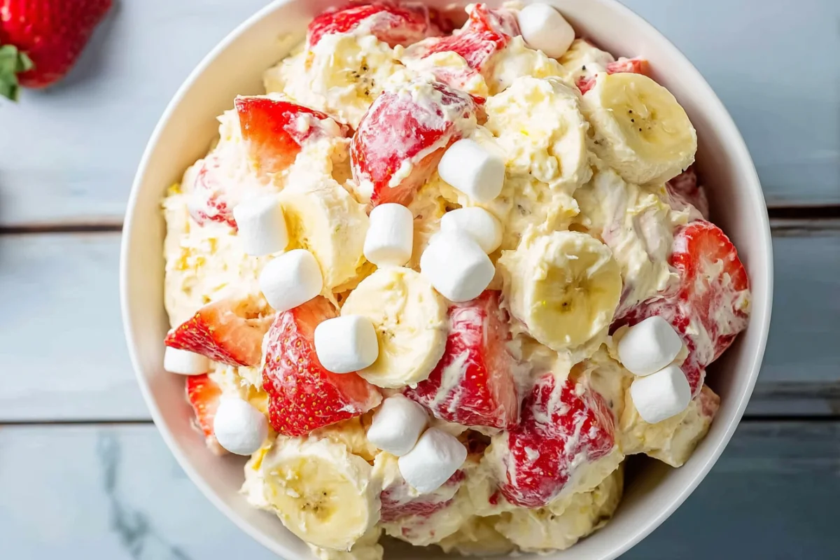 Strawberry Banana Cheesecake Salad