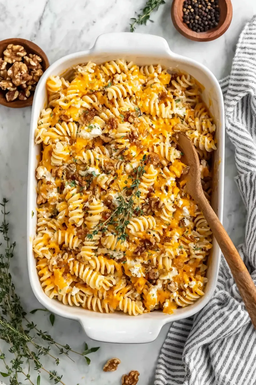 Baked Feta Butternut Squash Pasta