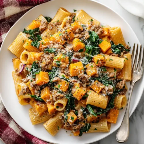 Butternut Squash Sausage Pasta