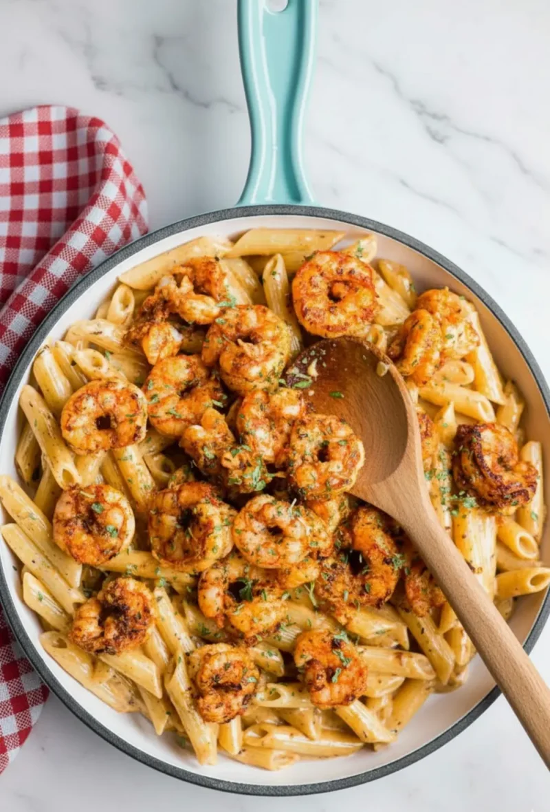 Creamy Cajun Shrimp Pasta