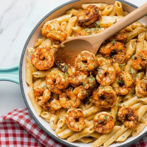 Creamy Cajun Shrimp Pasta
