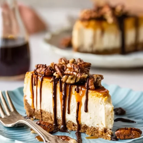 Turtle Pumpkin Cheesecake
