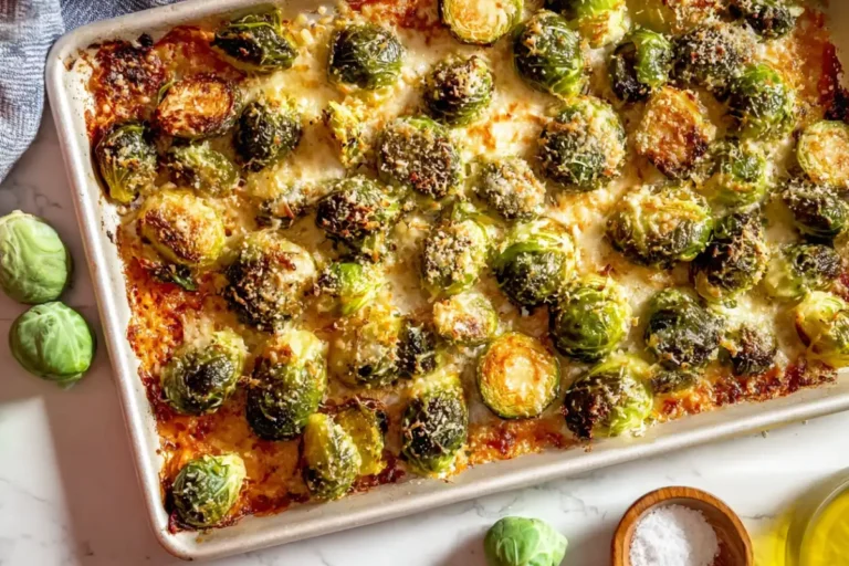 Parmesan Crusted Brussels Sprouts
