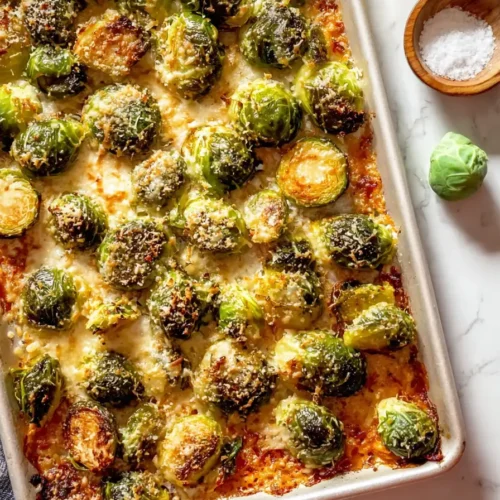 Parmesan Crusted Brussels Sprouts