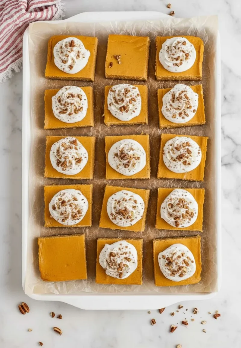 Pumpkin Cheesecake Bars