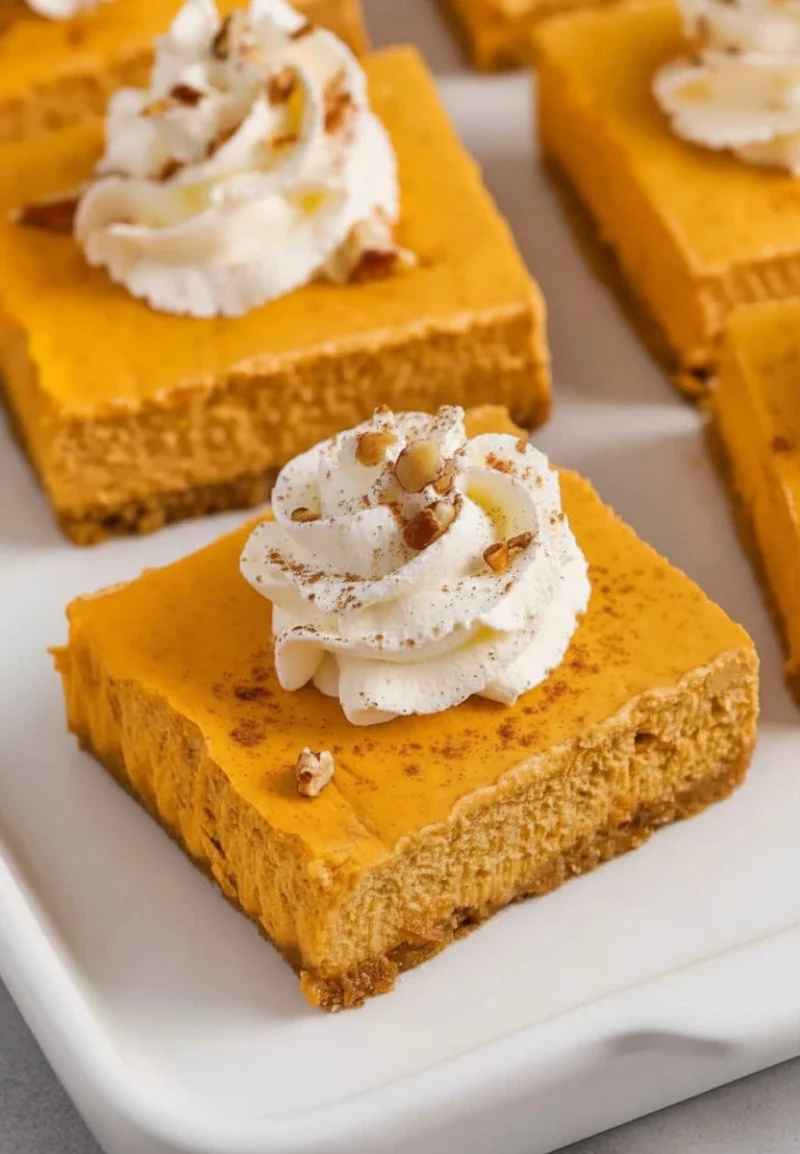 Pumpkin Cheesecake Bars