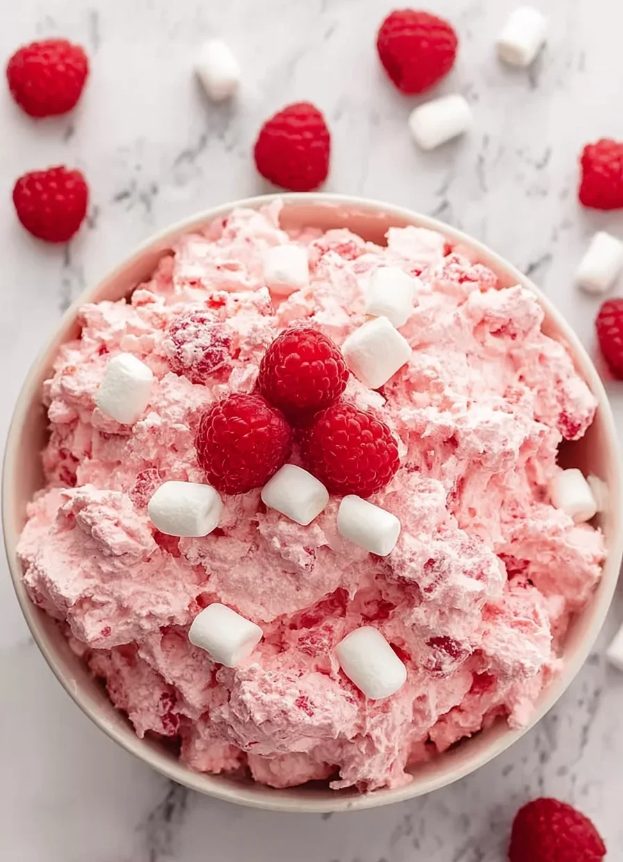 Raspberry Fluff Salad