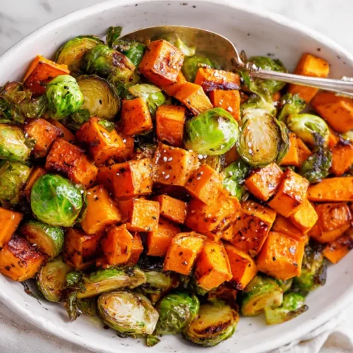 Sweet Potato and Brussels Sprouts