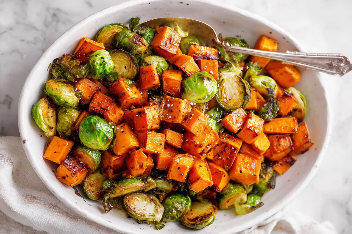 Sweet Potato and Brussels Sprouts