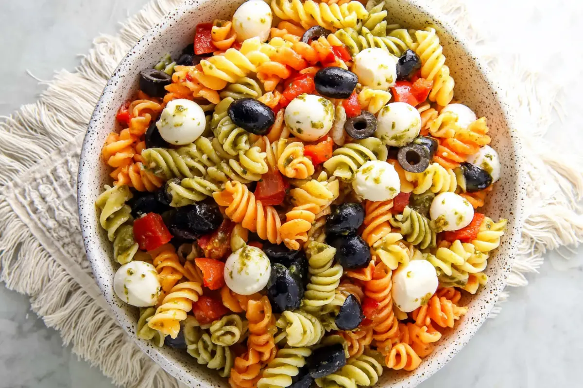 Tri Colored Pasta Salad