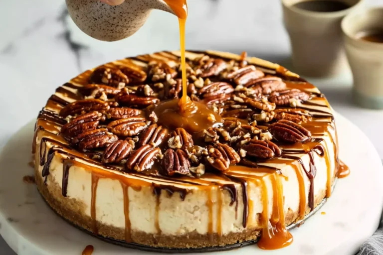 Turtle Pumpkin Cheesecake