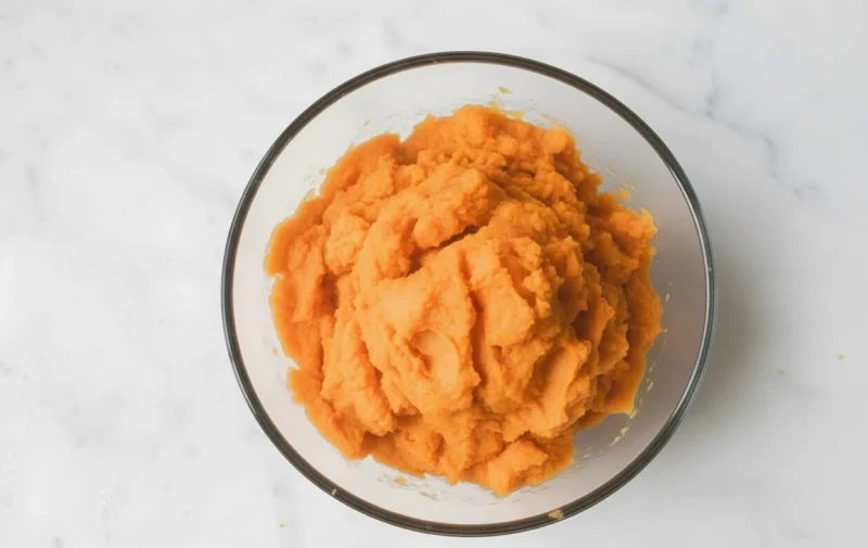 boiled mashed sweet potatoes