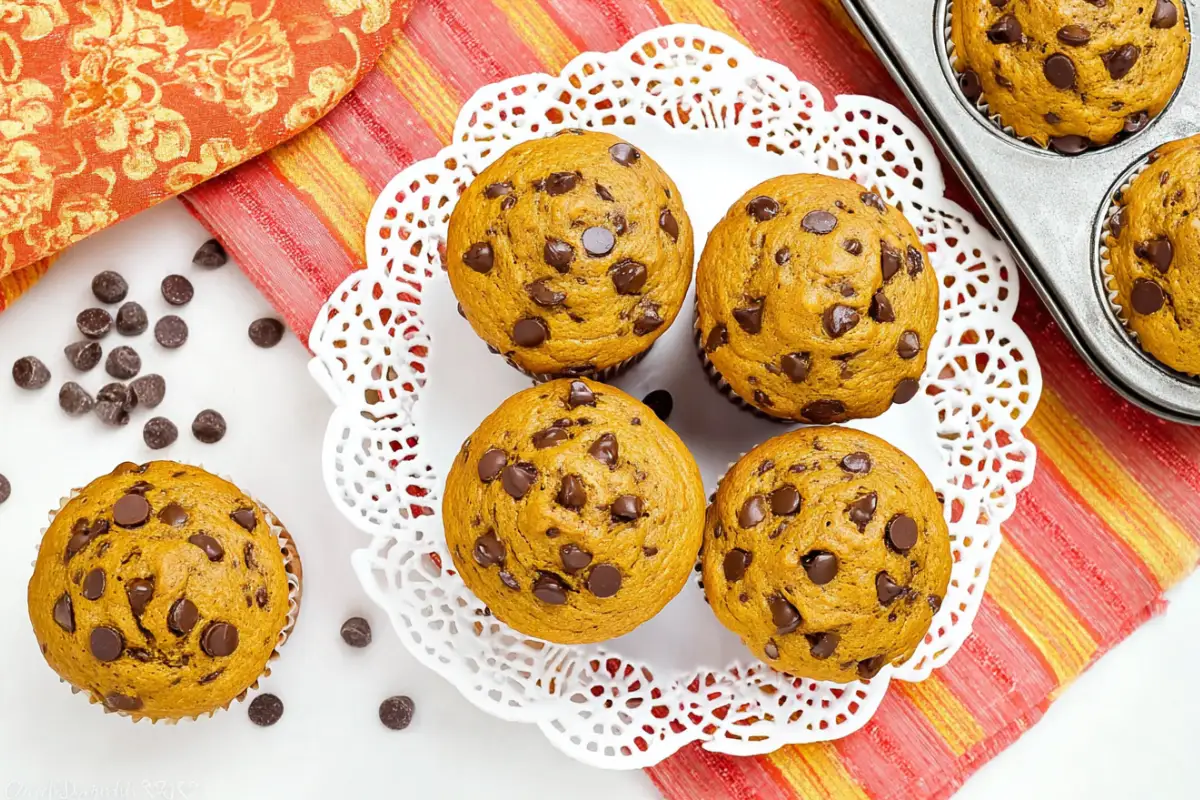 Pumpkin Chocolate Chip Muffins