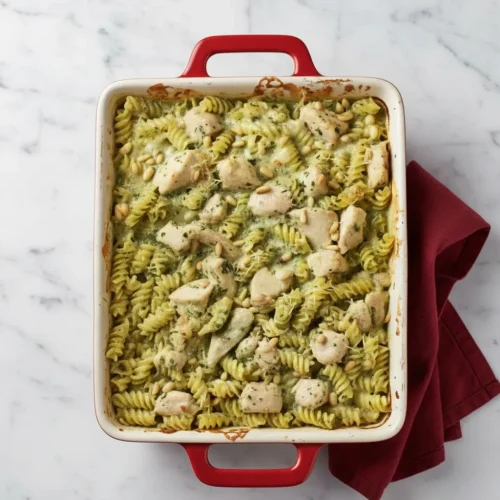 Pesto Chicken Pasta Bake