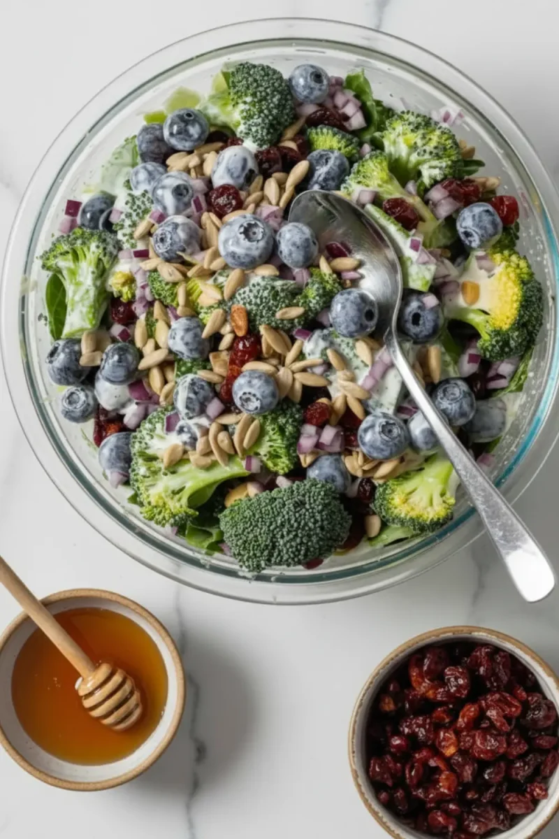 Broccoli Salad with Blueberries