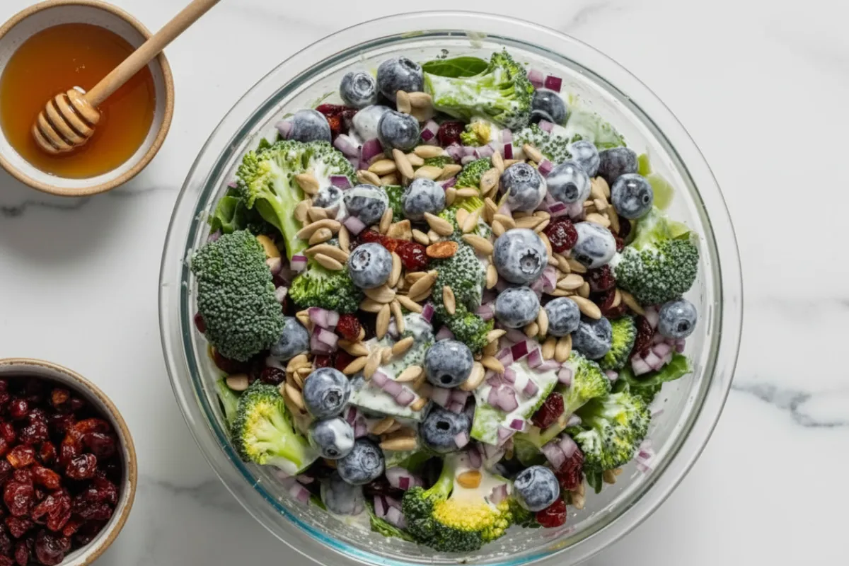 Broccoli Salad with Blueberries