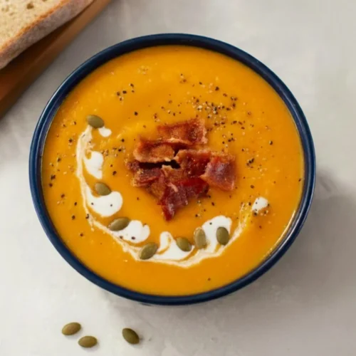 Butternut Squash Soup with Bacon