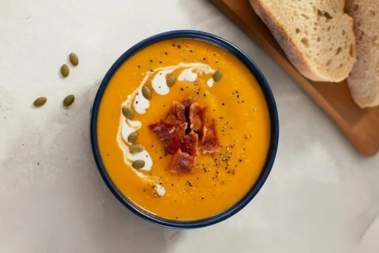 Butternut Squash Soup with Bacon