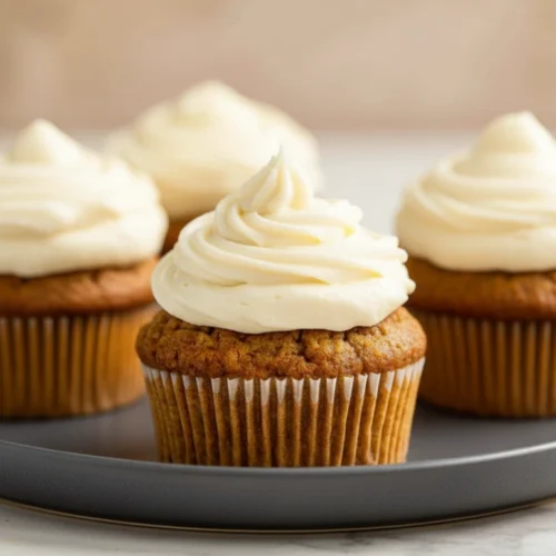 Carrot Cake Cupcakes with Cream Cheese Frosting