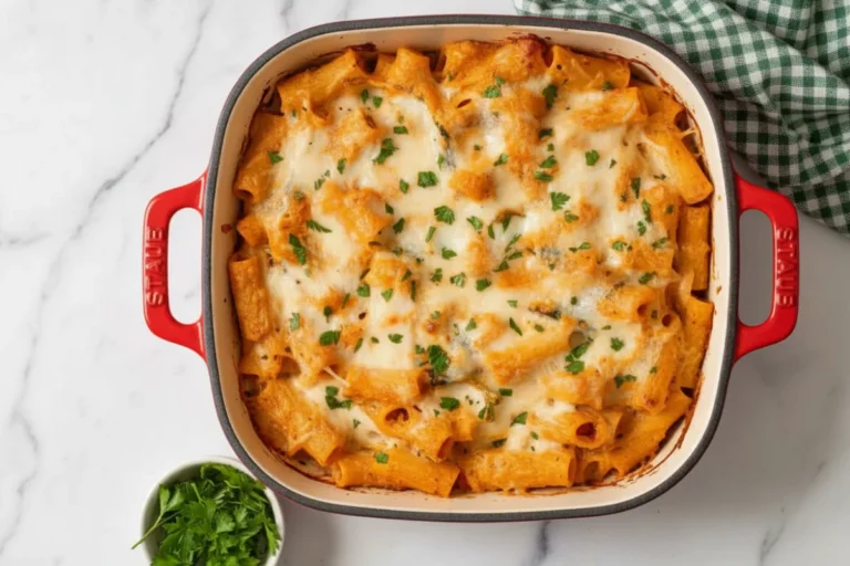 Cheesy Pumpkin Pasta Bake
