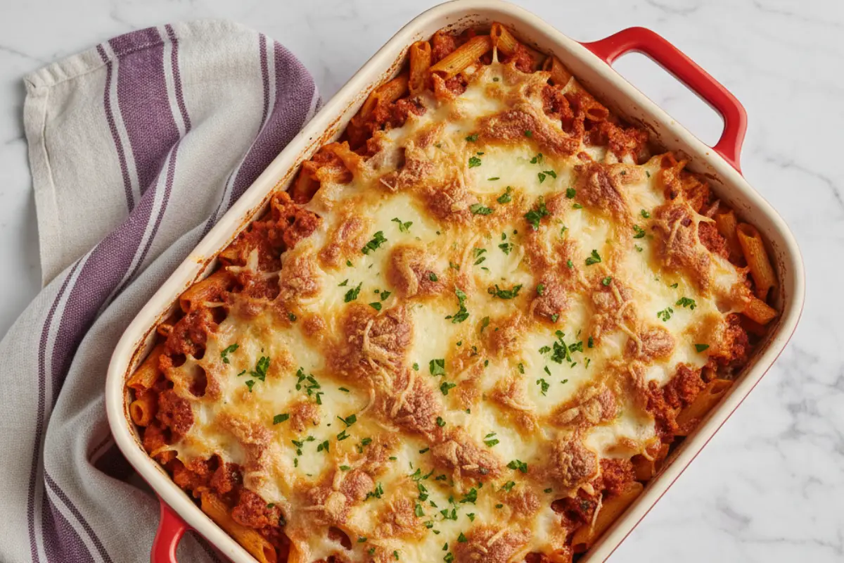 Ground Turkey Pasta Bake