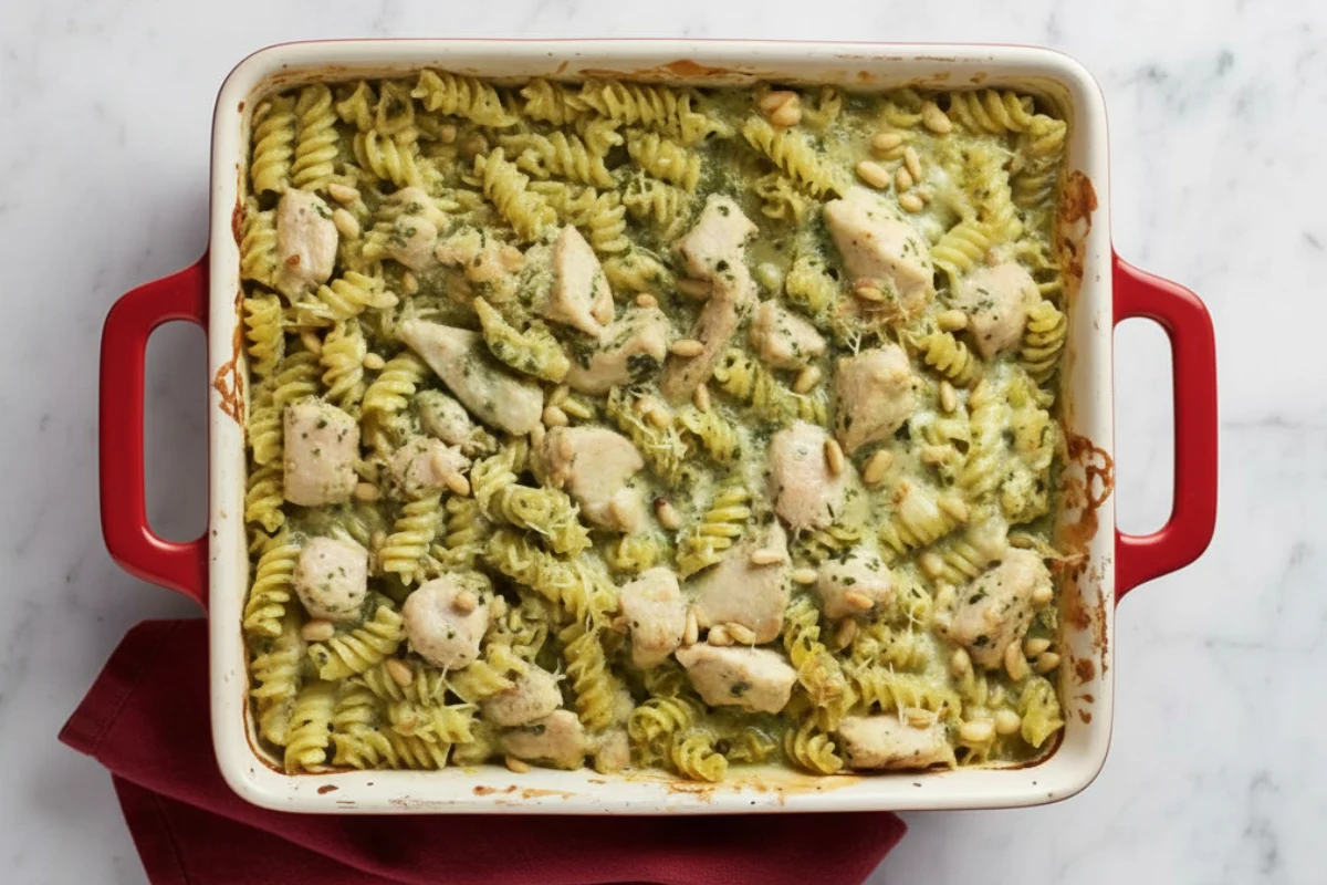 Pesto Chicken Pasta Bake