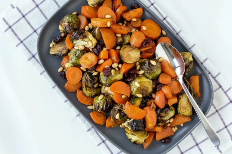 Roasted Brussels Sprouts and Carrots